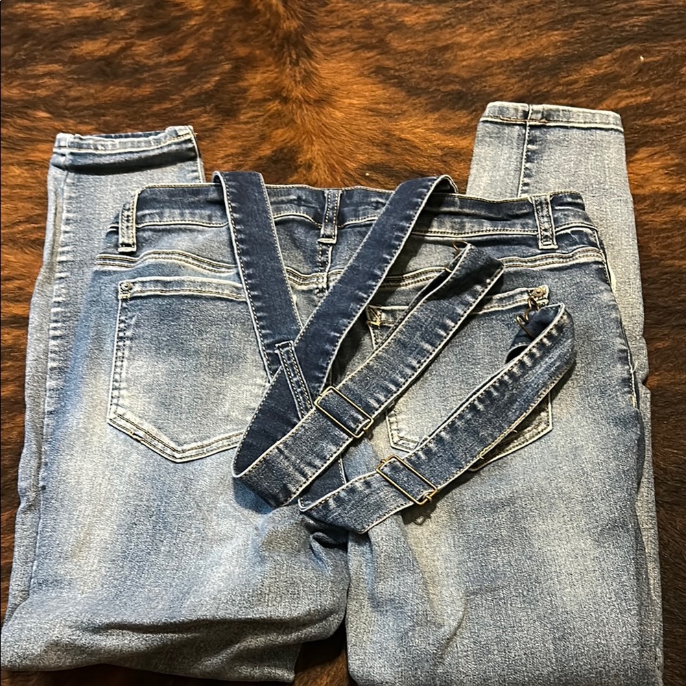 Wallflower Blue Denim Overalls